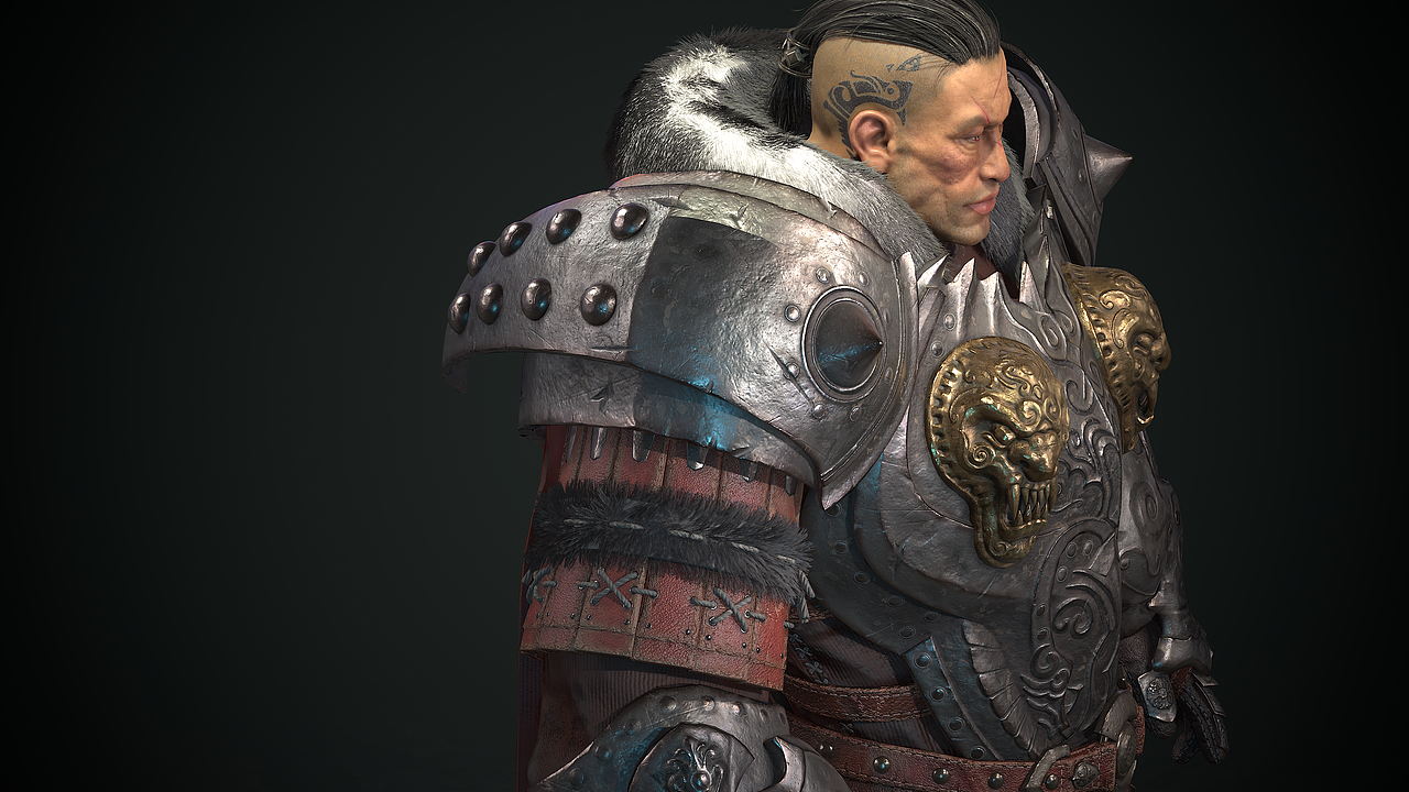 CG游戏角色 男性铠甲 AboutCG 游戏角色线下班 鄂同学（图ZMjgxMTQxMTE2） - 人物/生物 - 站酷设计师ABOUTCG原创素材 - 站酷ZCOOL