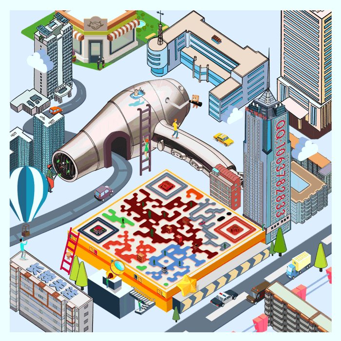 二维码永远枯燥乏味没人扫？那是你没看过这些二维码！（图ZNDY2NzcyNjg=） - 图案 - 站酷设计师張大福原创素材 - 站酷ZCOOL