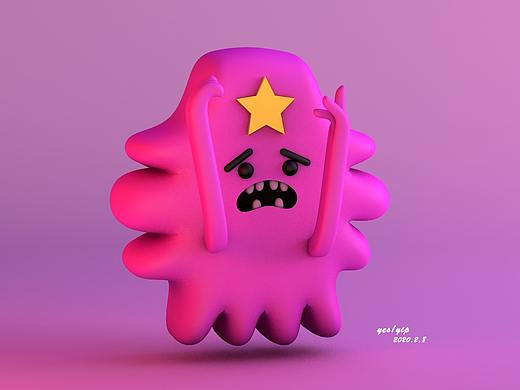 像病毒的星星——C4D练习