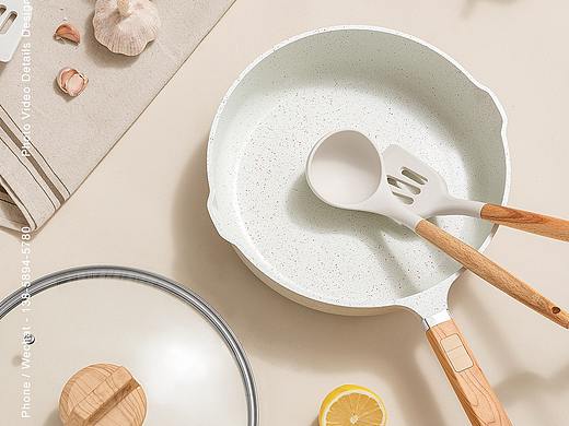 居家美学 浅色煎炒锅 X BOYA