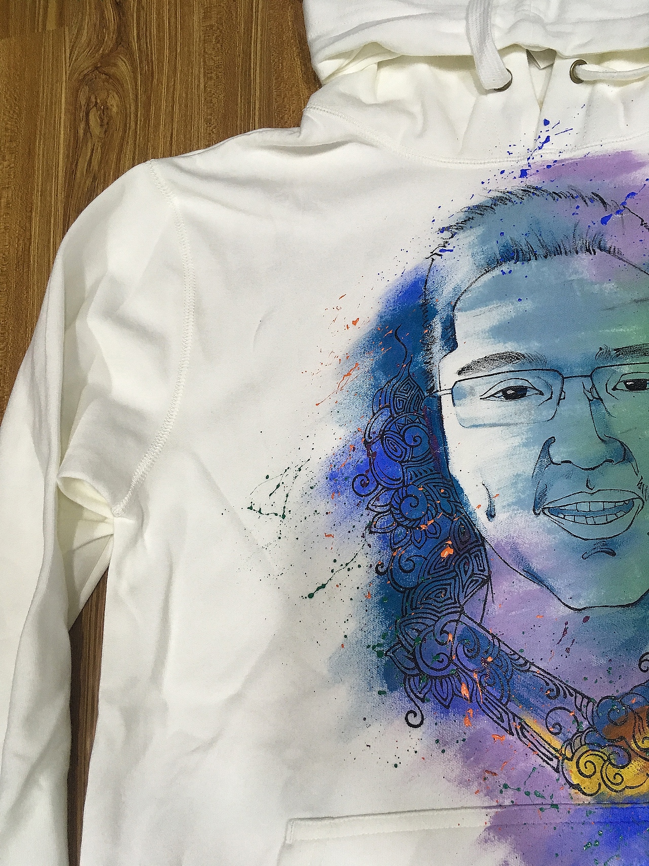 十一月.手绘T恤.人物