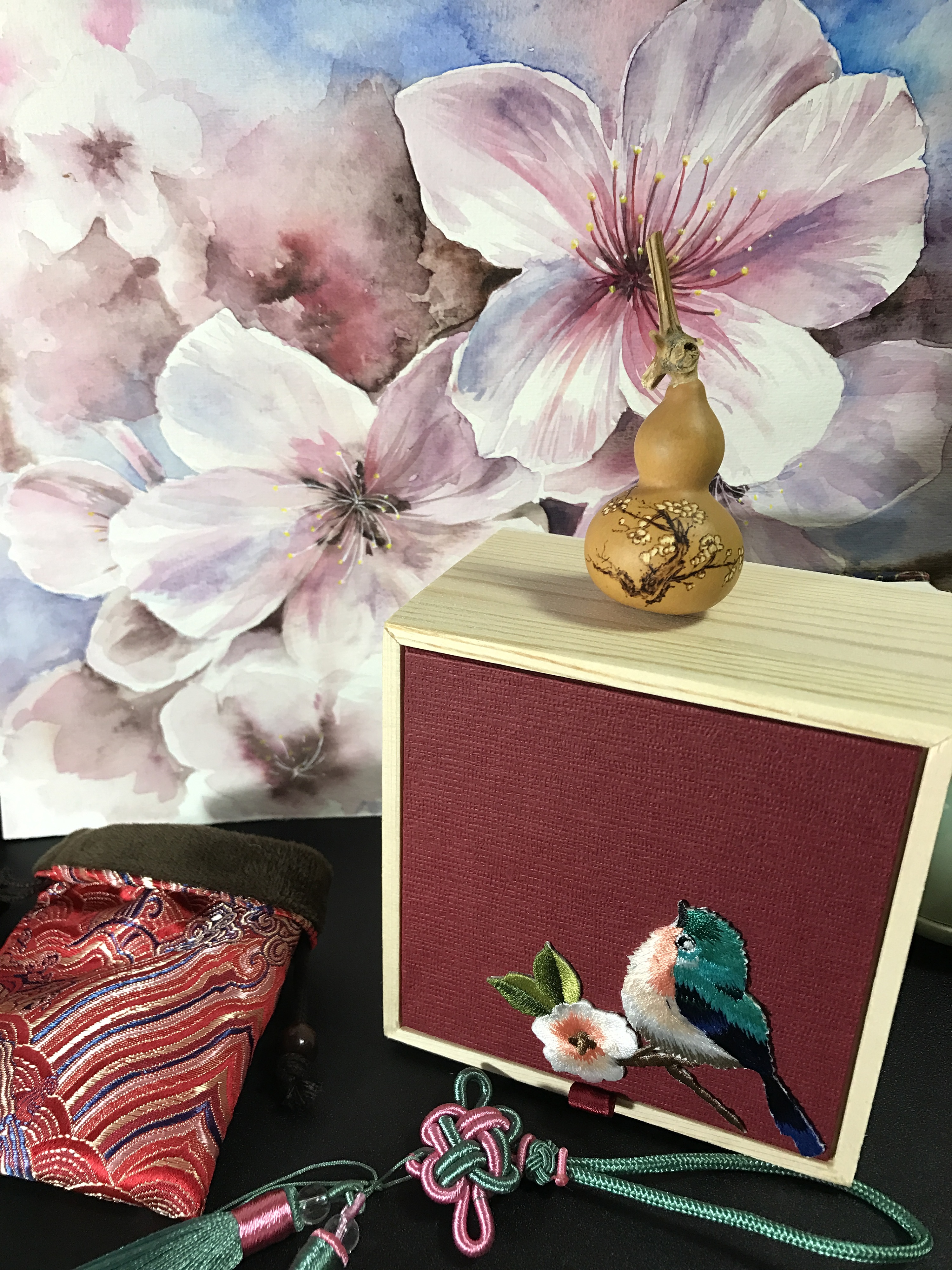 烙画雕刻葫芦--梅花