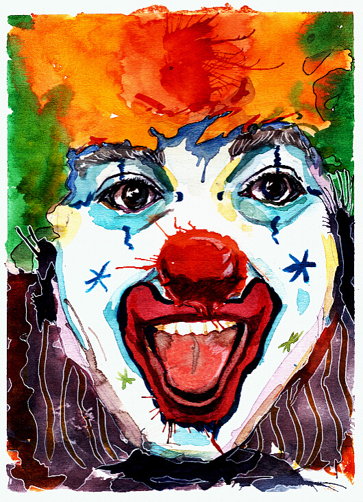 《小丑》|插画|新锐潮流插画|崔祺chee - 原创作品 - 站酷 (zcool)