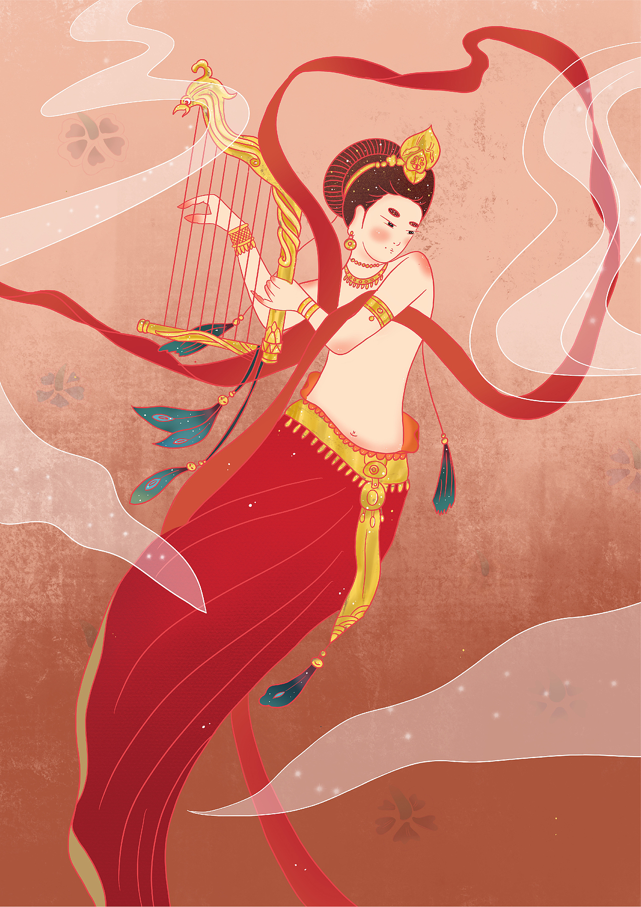 飞天系列主题插画设计