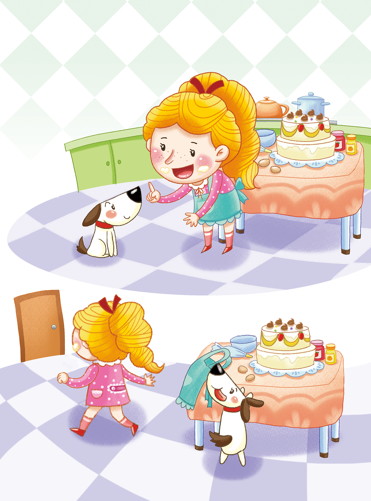 儿童插图-玛丽（图ZMTU2NjEyOTIw） - 儿童插画 - 站酷设计师雪下原创素材 - 站酷ZCOOL