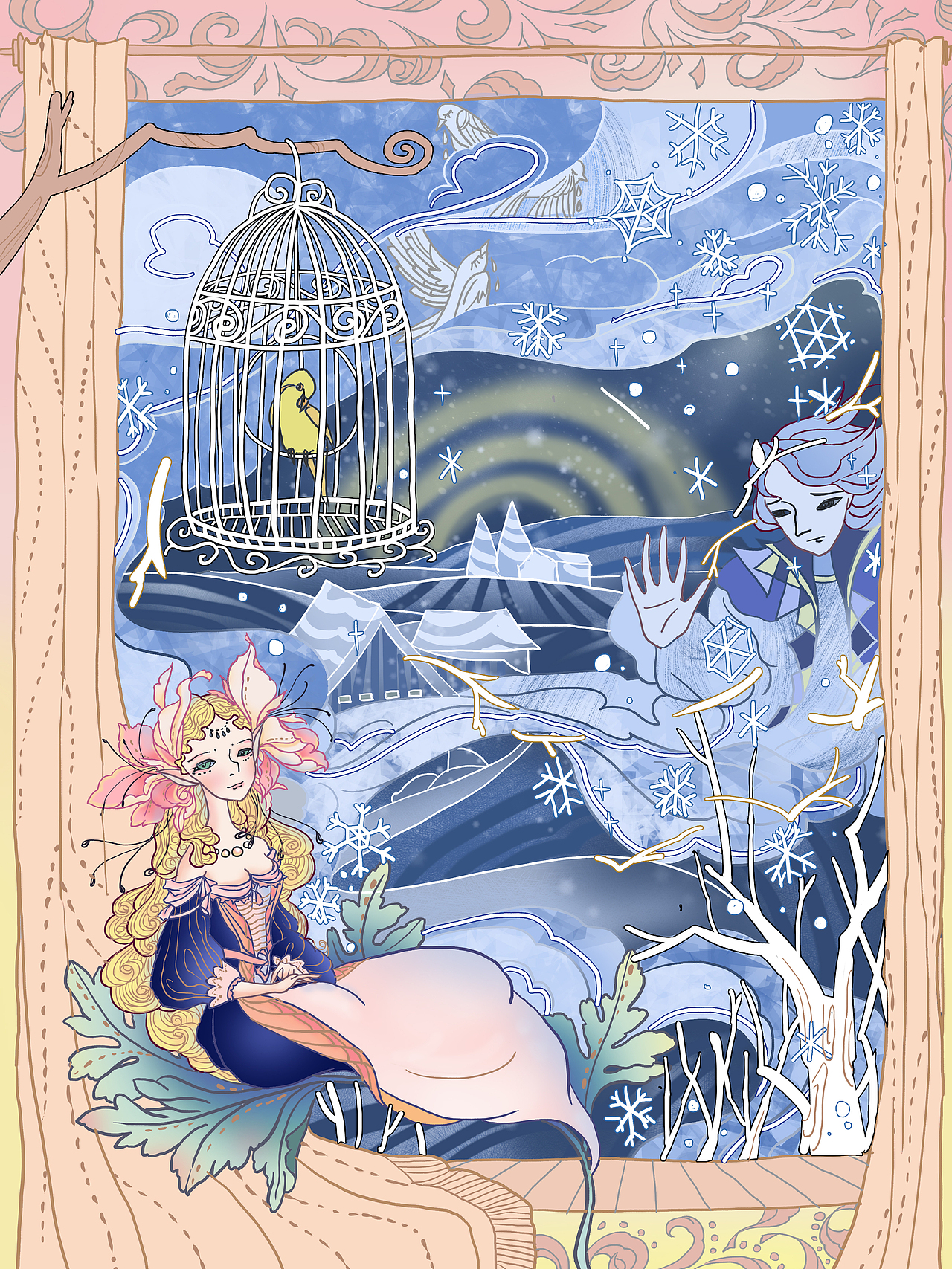 风和一朵窗前花（图ZMTYxNTEwNTc2） - 创作习作 - 站酷设计师Ann葉子原创素材 - 站酷ZCOOL