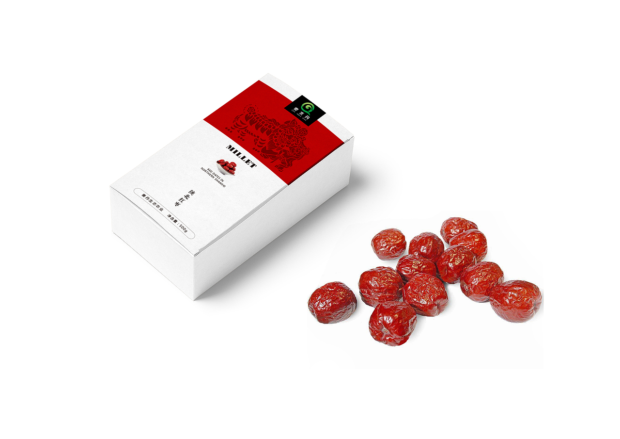秦水丹 · 小米、红枣。包装设计