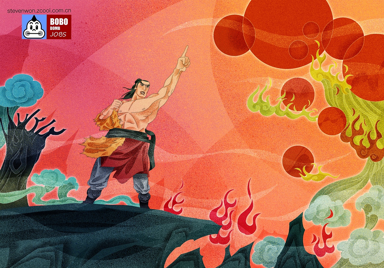 传统中国风格插画装饰画设计绘本（图ZMTYwNTk0NDEy） - 绘本 - 站酷设计师盒蛋宝宝原创素材 - 站酷ZCOOL