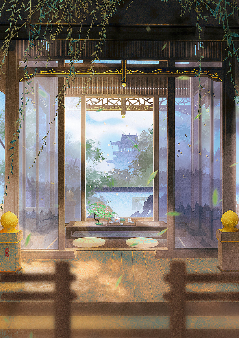 一茶三季（图ZMjYwNTE1NjQ0） - 商业插画 - 站酷设计师郭小天__原创素材 - 站酷ZCOOL