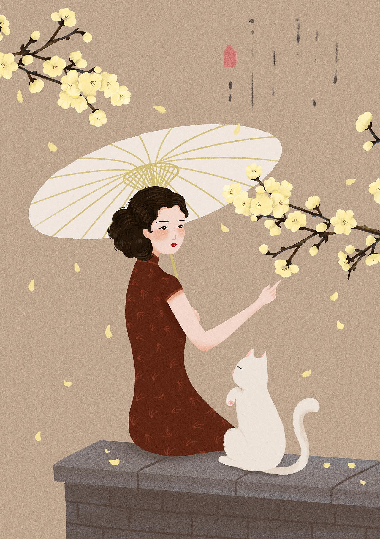 天青色等烟雨 而我在等你（图ZMjIwODAzNjIw） - 商业插画 - 站酷设计师十六胖嘟嘟原创素材 - 站酷ZCOOL