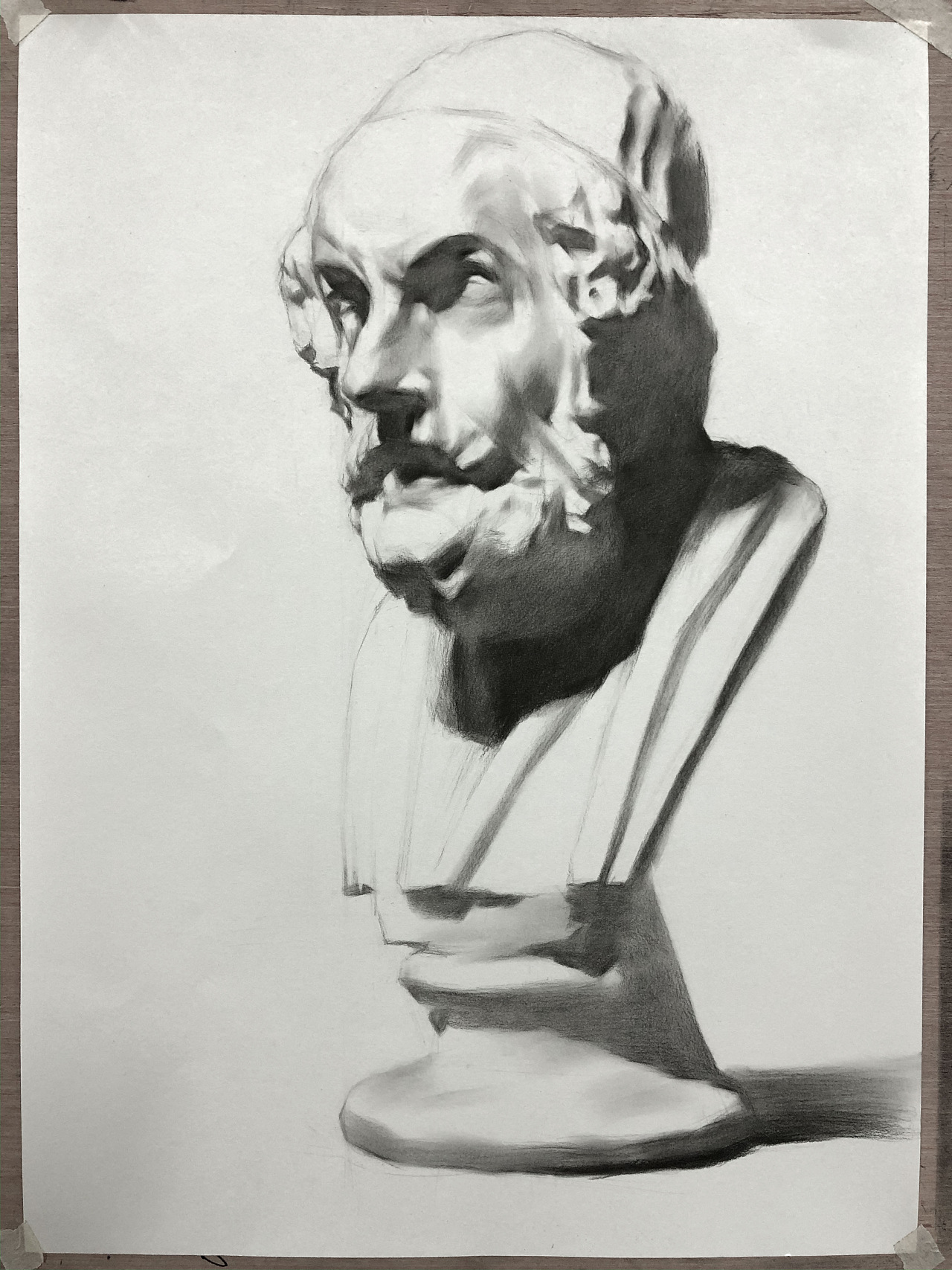 素描石膏像#荷马