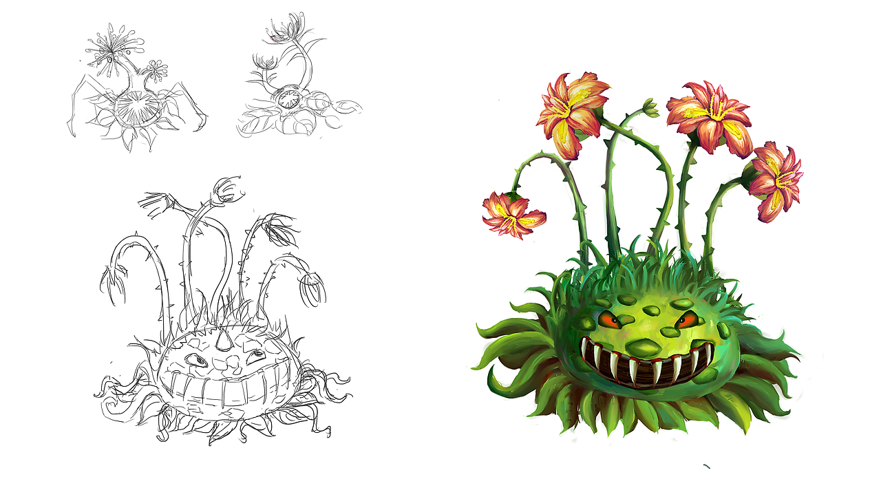 毕业作品_吃人花灵感