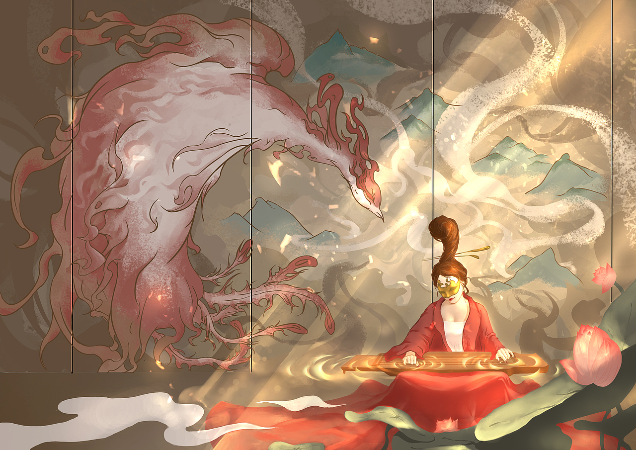 《戏子》（图ZMjk0NTYzODky） - 商业插画 - 站酷设计师容姥姥原创素材 - 站酷ZCOOL