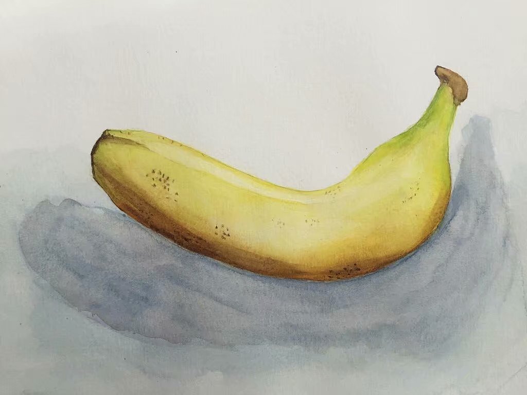 少儿彩色儿童美术画 简笔画香蕉怎么画步骤图 咿咿呀呀儿童手工网