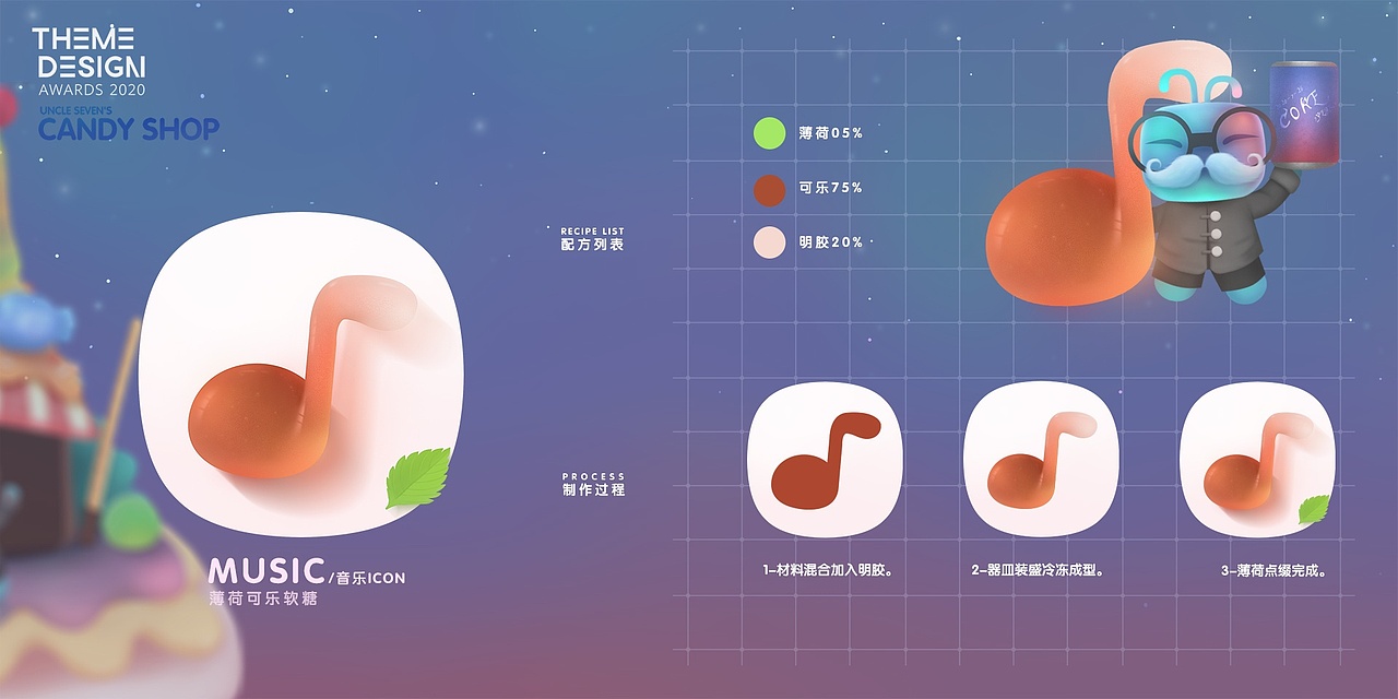 七叔叔的糖果铺（图ZMjEzMjQ3MzM2） - 主题/皮肤 - 站酷设计师7years原创素材 - 站酷ZCOOL