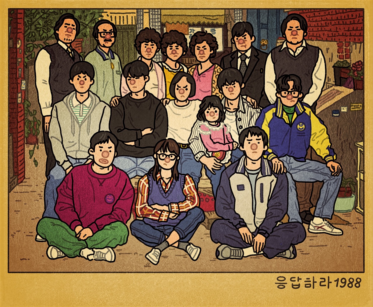 《双门洞胡同全家福》''1988（图ZMTM5MDc5Mzc2） - 创作习作 - 站酷设计师王大爷老生气原创素材 - 站酷ZCOOL