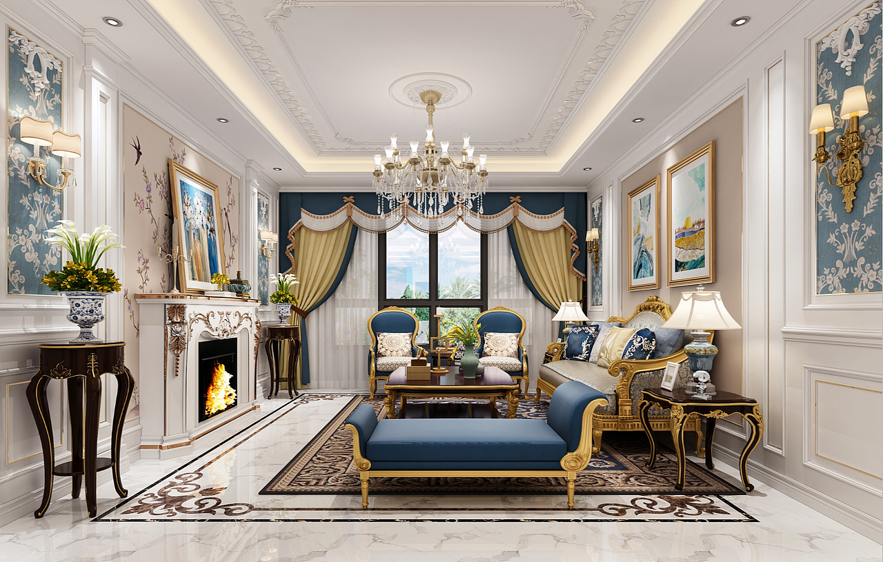 一九九二效果图-家装法式