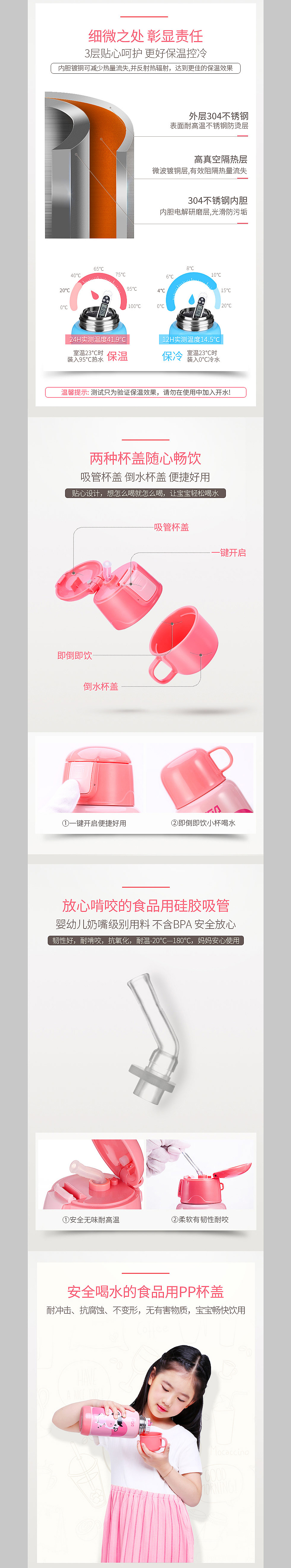 富乐贝贝儿童保温杯详情页高端定制设计（图ZODQ3OTk0NzI=） - 电商 - 站酷设计师电商设计爱好者原创素材 - 站酷ZCOOL