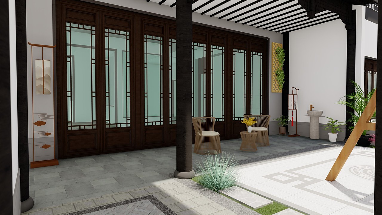 绿城别墅庭院设计（图ZMjY4NDk5MTIw） - 景观设计 - 站酷设计师腾de设计原创素材 - 站酷ZCOOL