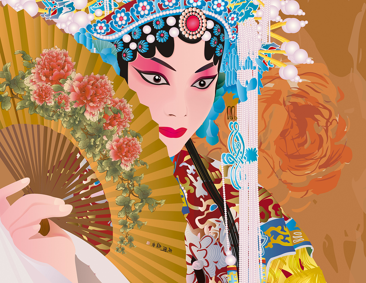 京剧·旦角·插画