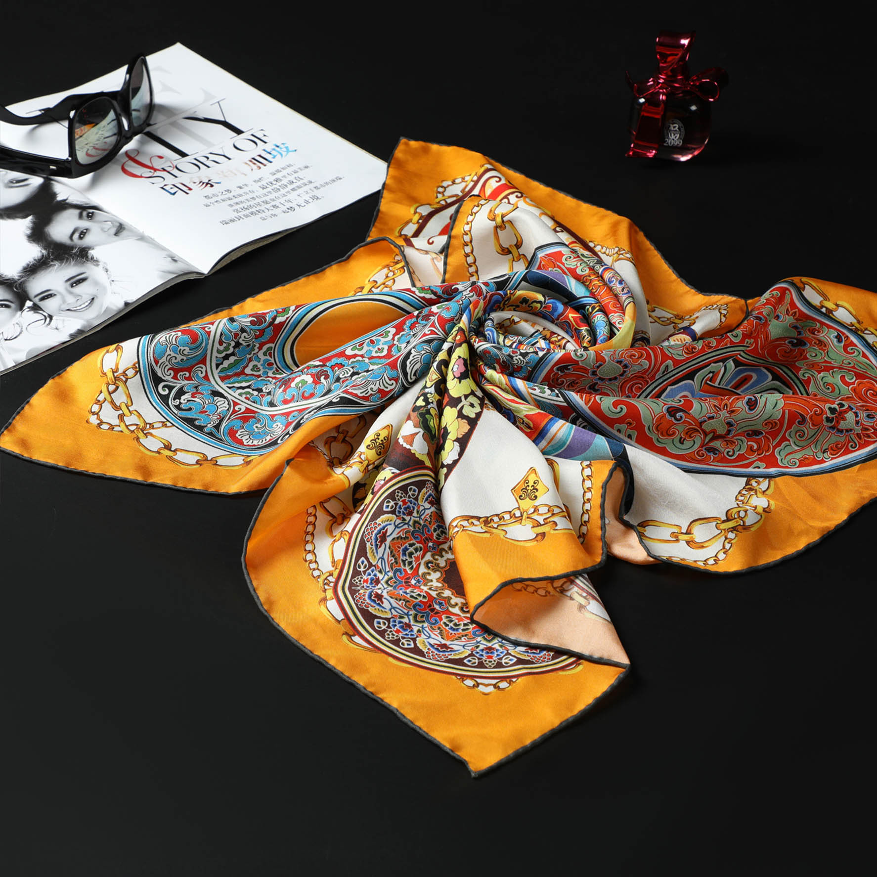 给故宫设计的丝巾分享(主题:藻井)