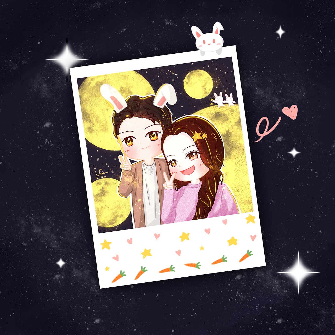 你是我的荣耀 Q版 于途 乔晶晶 杨洋 迪丽热巴（图ZMjY2NDAzMDUy） - 创作习作 - 站酷设计师VenLucky原创素材 - 站酷ZCOOL