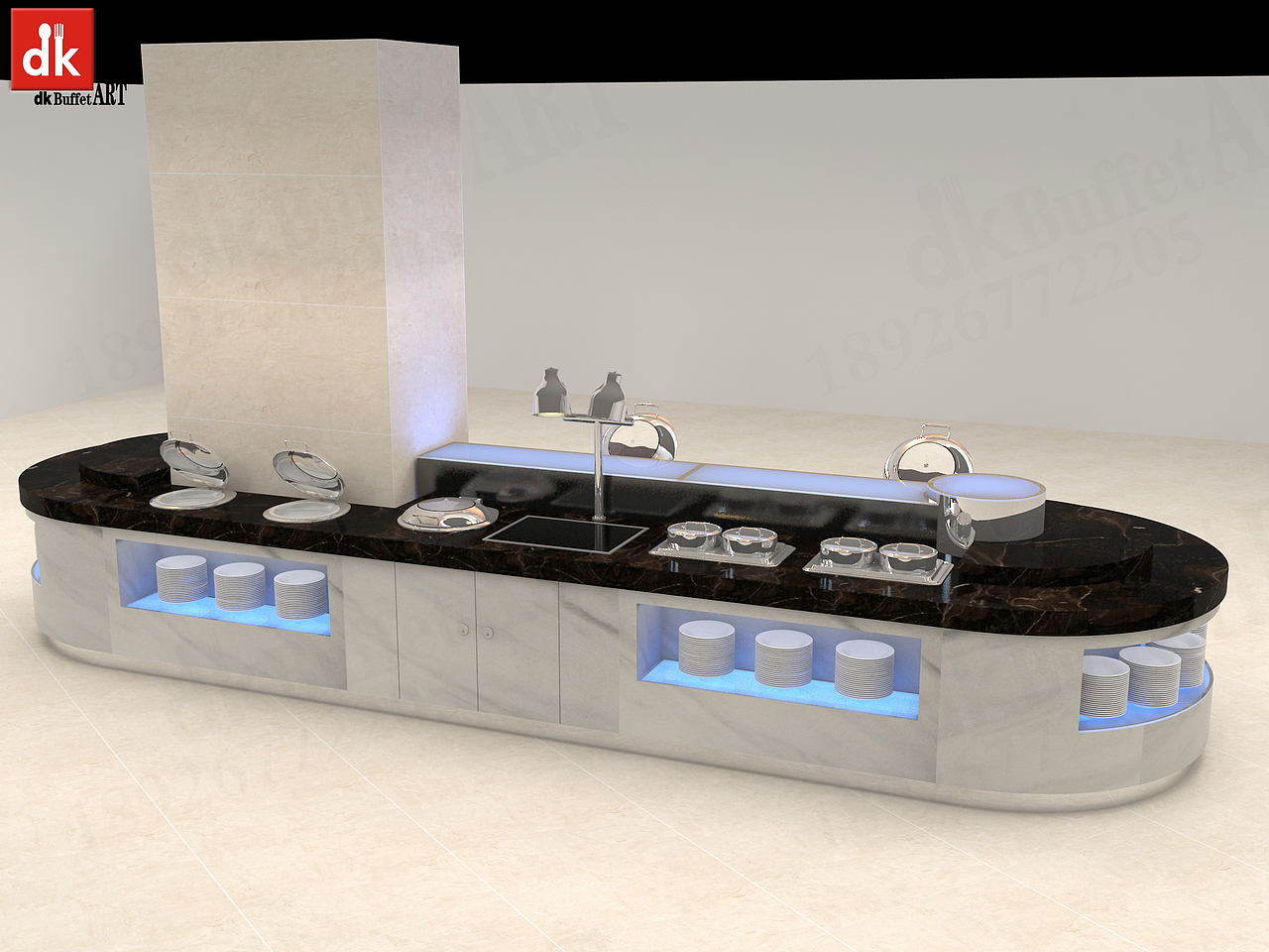 长沙天都酒店管理有限公司自助餐台设计制作