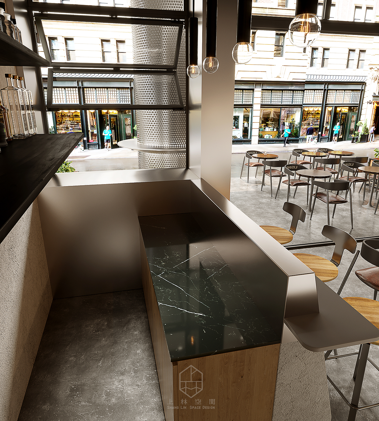 佛山南海万科饮食店效果图