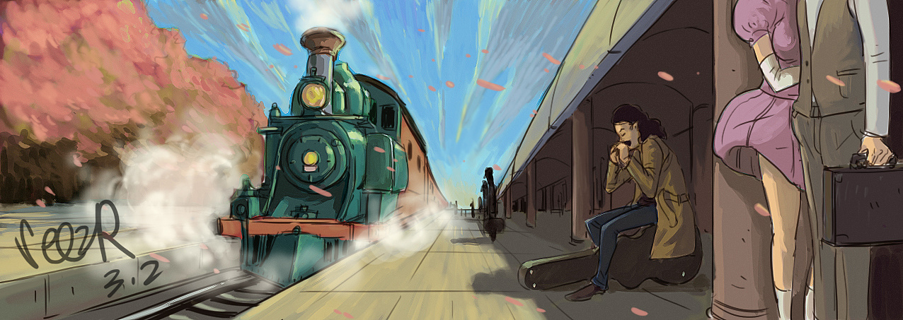 开往秋天的火车|插画|商业插画|seezr - 原创作品 - 站酷 (zcool)