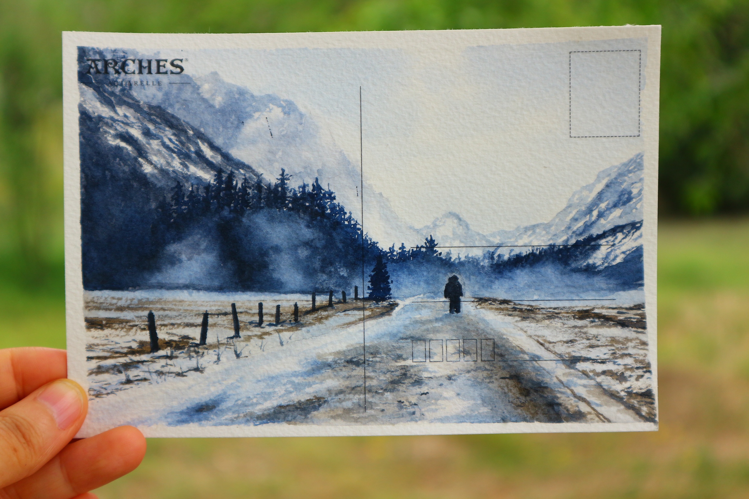 水彩明信片-2017-2018的部分作品