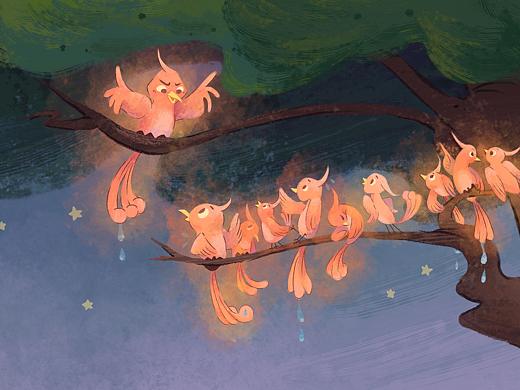 20年绘本工作图-后羿射日