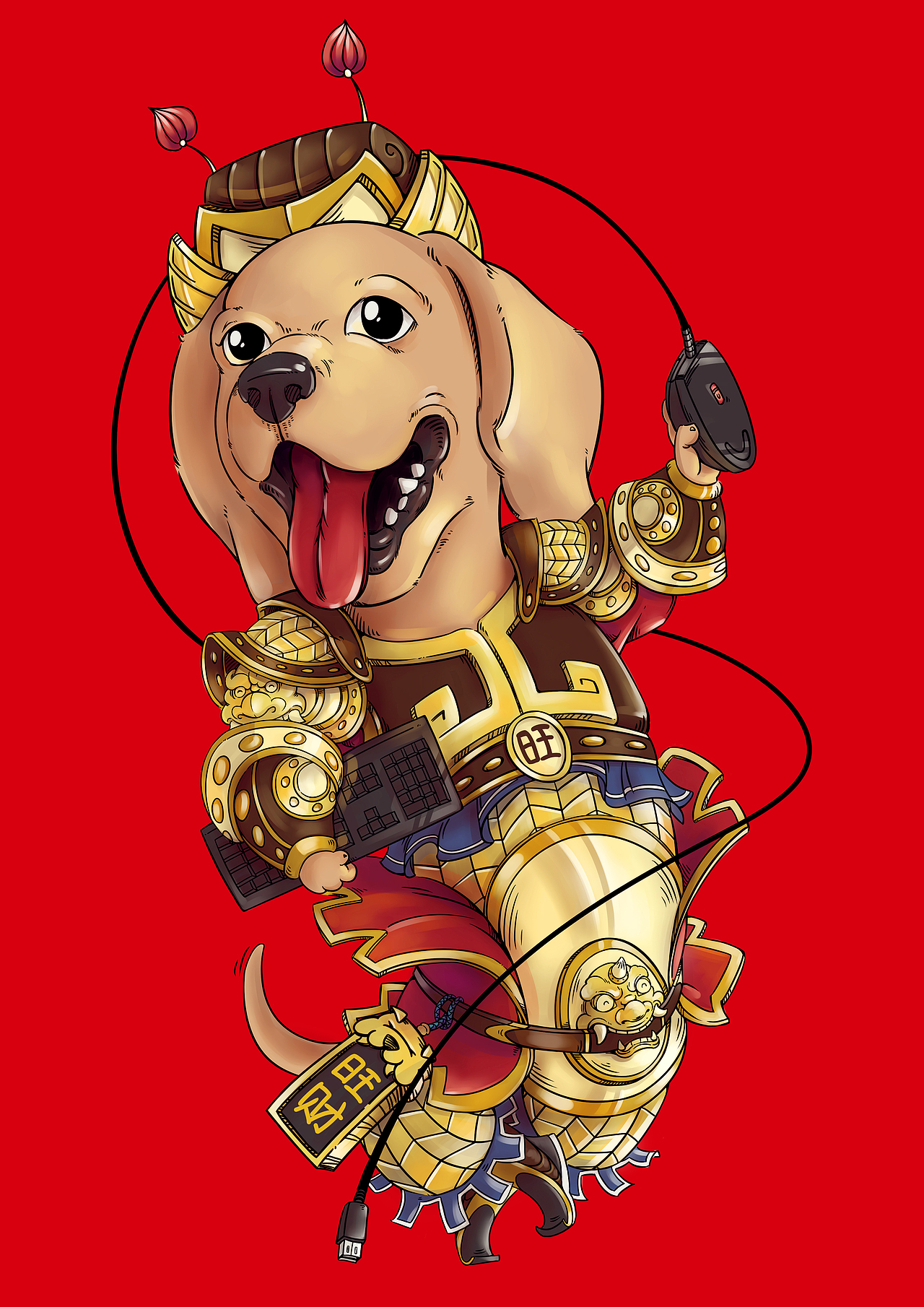 狗年插画设计（图ZMjI1NjYxMTY4） - 商业插画 - 站酷设计师甲方修改器原创素材 - 站酷ZCOOL