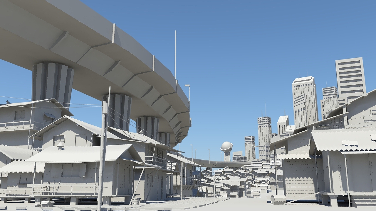 开上爱车奔驰在希望的田野上