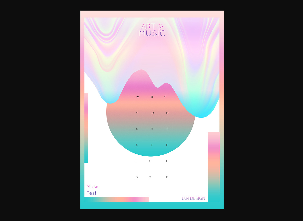 蒸汽波风格海报(集)|平面|海报|u酱_design - 原