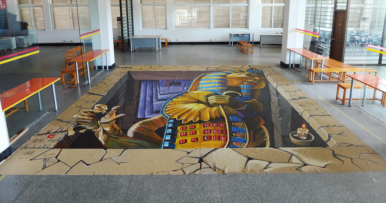  大型3d地画《遗落文明》