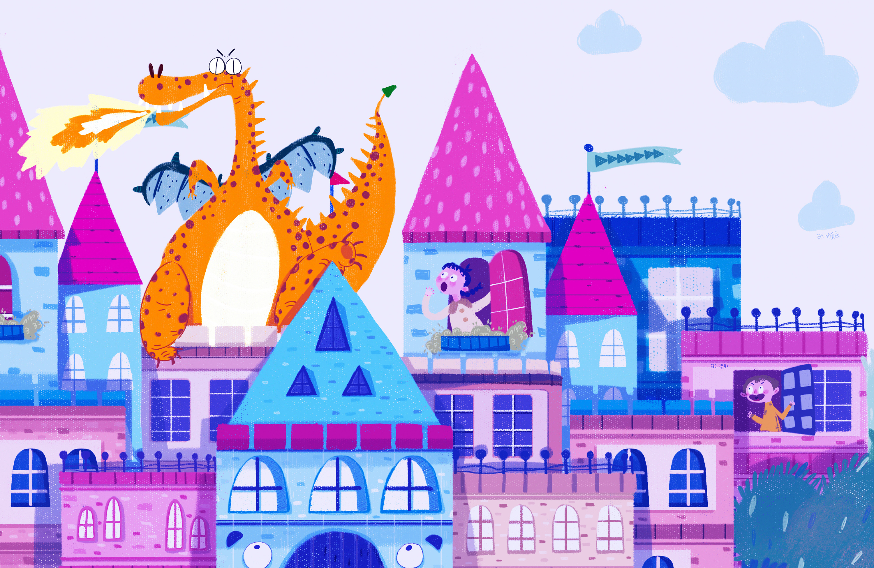 城堡|插画|绘本|六一kaki - 原创作品 - 站酷 (zcool)
