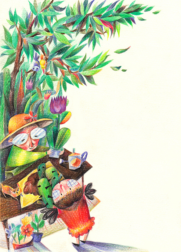 仙人掌的秘密——彩铅绘本练习