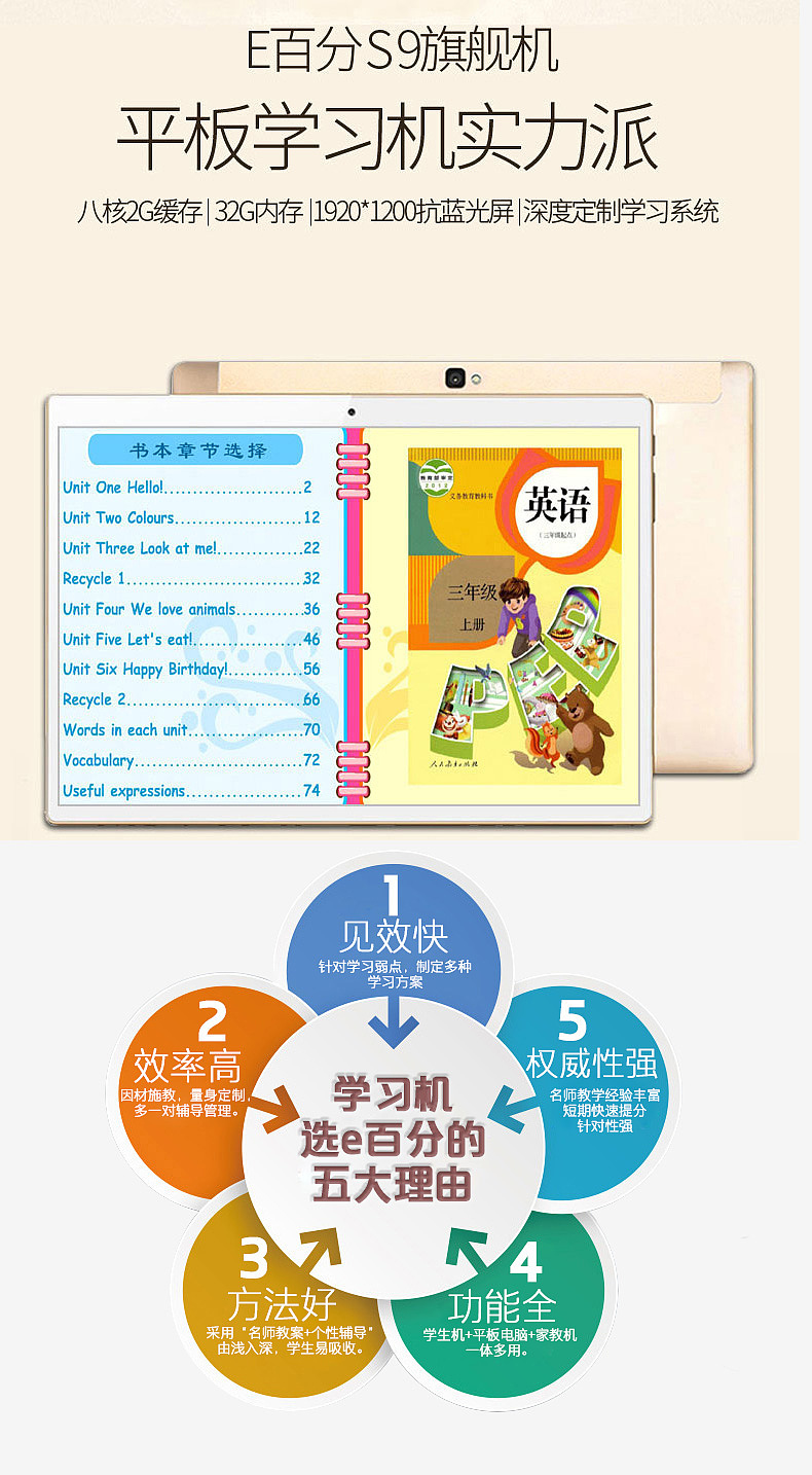 e百分学习机详情（图ZMTAzMzMwMDE2） - 电商 - 站酷设计师Rliwy原创素材 - 站酷ZCOOL