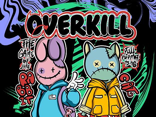 布偶杀手（个人主页-ZNTE1NDExOTI=） - 新锐潮流插画 - 站酷设计师李茶LC原创素材 - 站酷ZCOOL