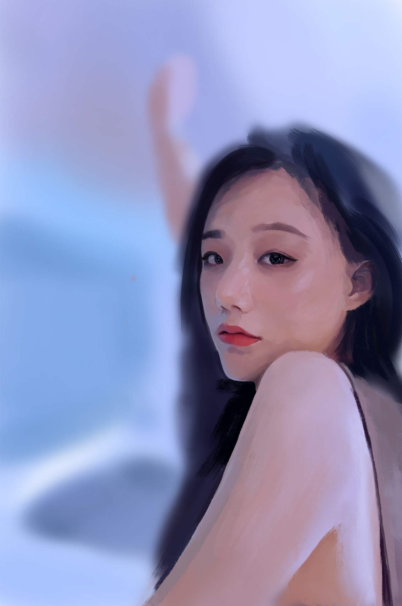 厚涂照片，画我的朋友系列。（图ZMjQ4OTA4ODMy） - 创作习作 - 站酷设计师爱画画的圆圆原创素材 - 站酷ZCOOL