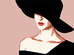外国优雅女性人像