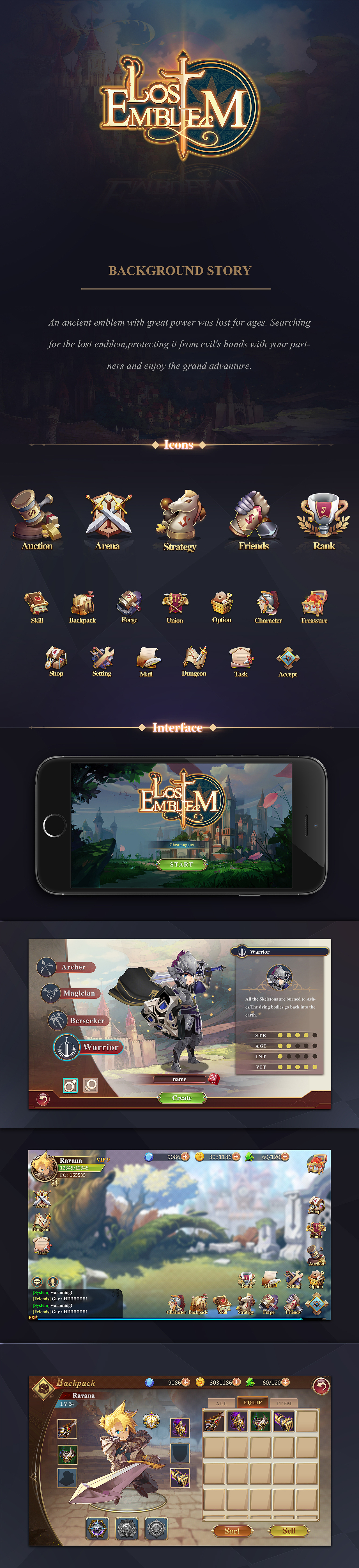 游戏ui（图ZNTEzNjM0Mjg=） - 游戏UI - 站酷设计师nymphaea莲原创素材 - 站酷ZCOOL