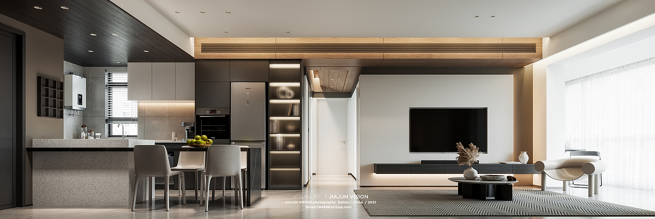 现代简约风格效果图表现