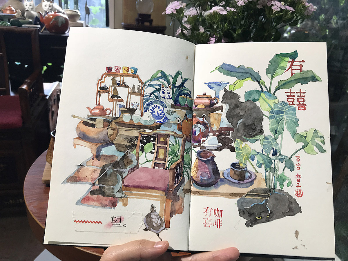 2020年，边走边画（图ZMjQyMzA2MTc2） - 绘画 - 站酷设计师Hosanna_914原创素材 - 站酷ZCOOL
