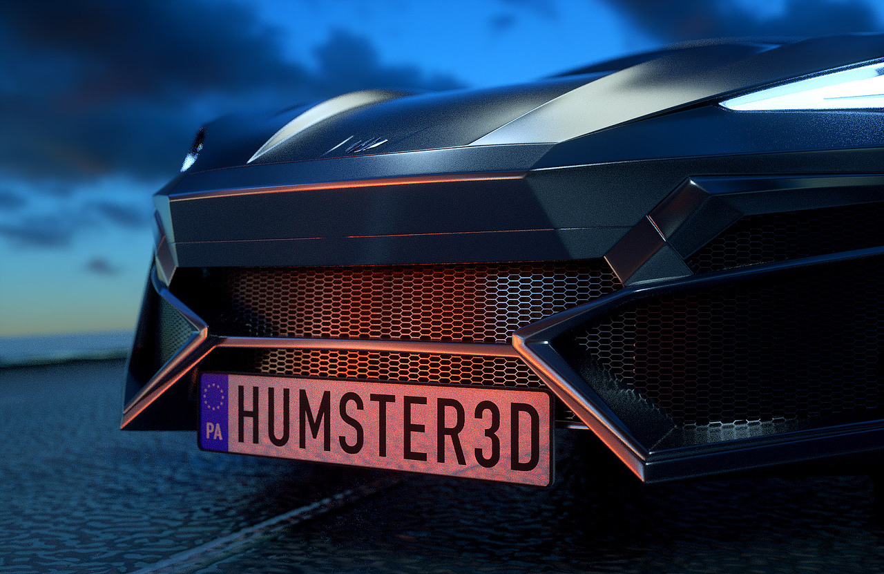 汽车静帧渲染测试Octane for C4D