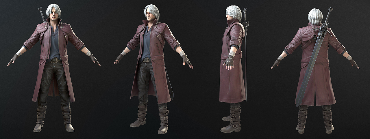 鬼泣5 但丁(叛逆之刃)|三维|人物/生物|海蛞蝓_原创作品-站酷zcool