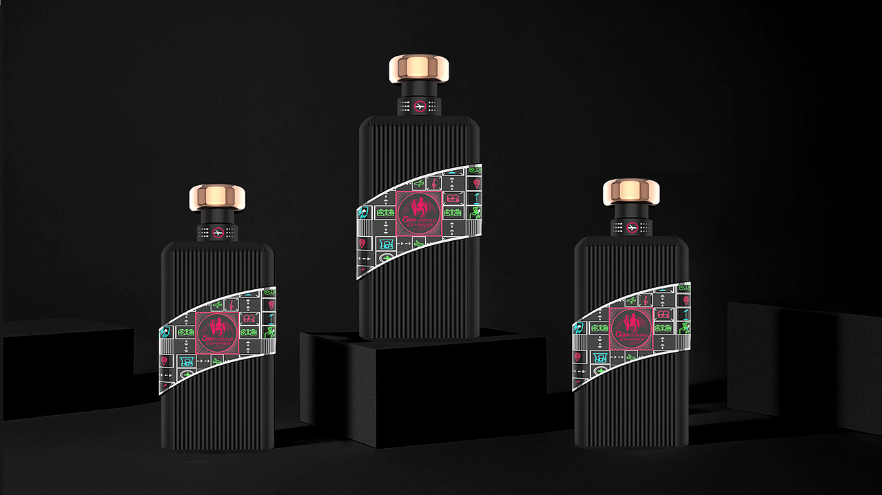 鸡尾酒包装设计（图ZMTk4NDMzODY4） - 包装 - 站酷设计师小椰毛原创素材 - 站酷ZCOOL