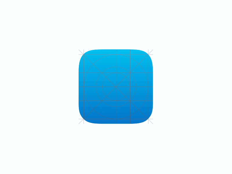 ios7 icon gird by ae with one layer[gif]_gaoyoungor-站酷zcool