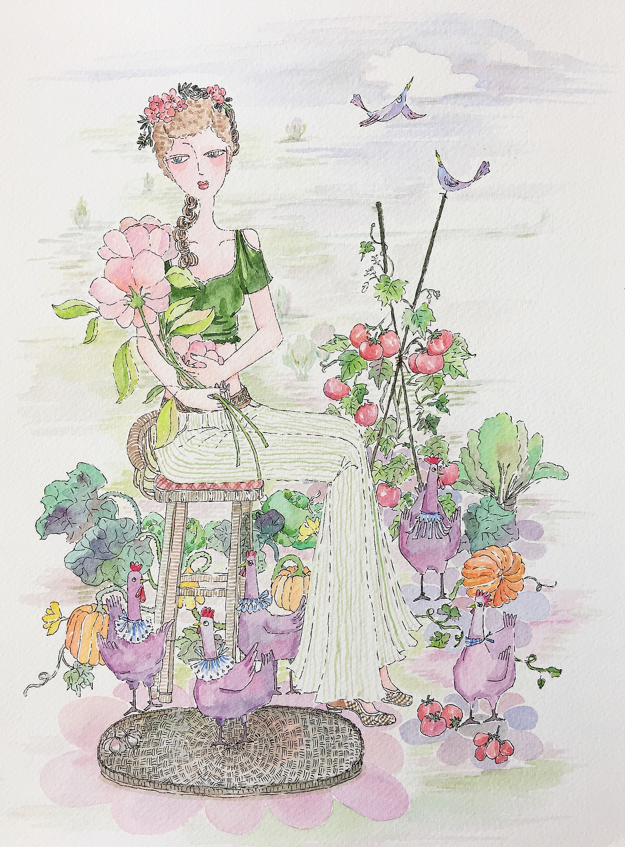 田园畅想曲（图ZMjIxNzY0Njc2） - 创作习作 - 站酷设计师艺蓝呓语原创素材 - 站酷ZCOOL