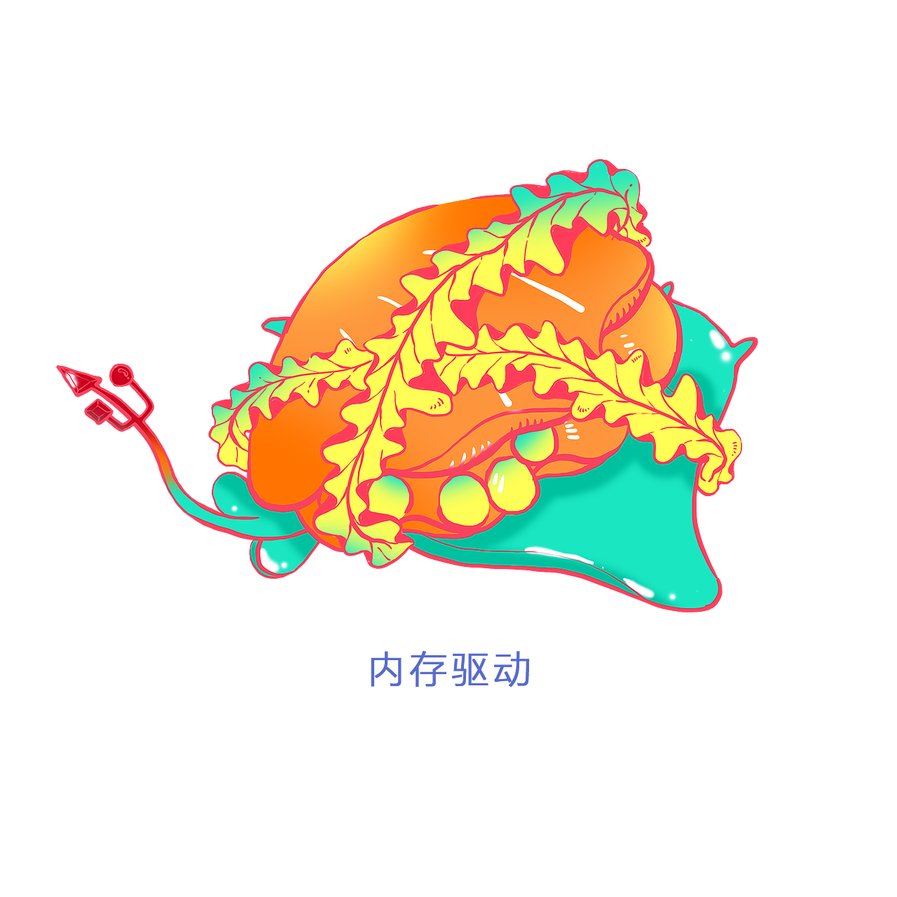 60个海洋主题 系统图标 创意插画